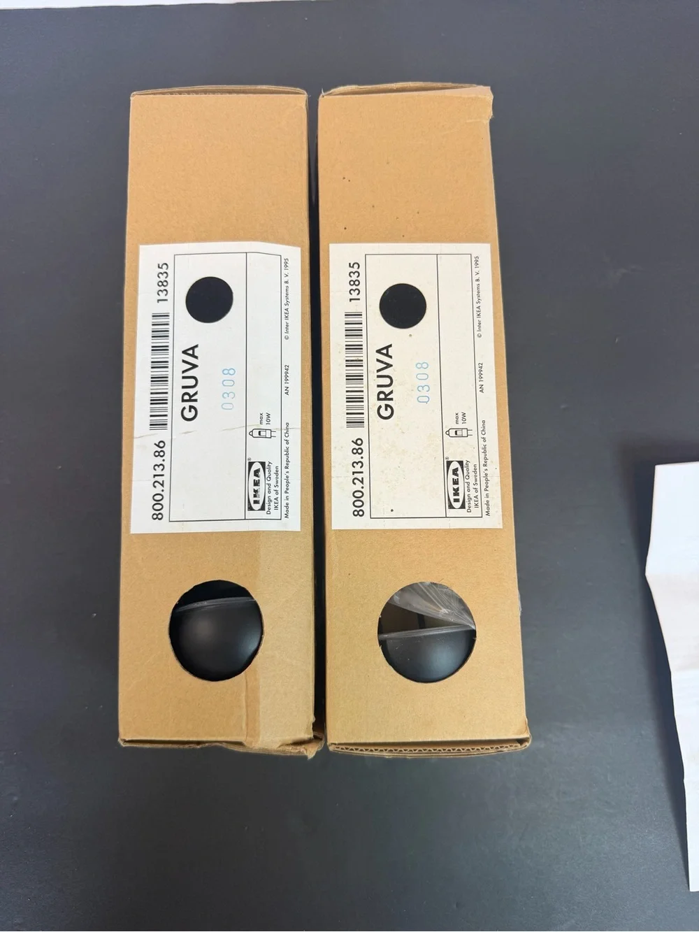 Vintage 1990s IKEA GRUVA Halogen Lamps Set of 2 Open Box + 2 Bulbs